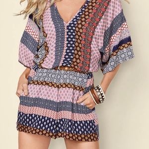 Venus Mixed Print Romper - Size S